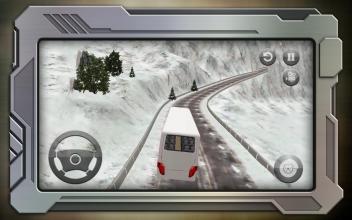 Offroad Bus Parking: Uphill Snow Tracks Driving 3D截图4