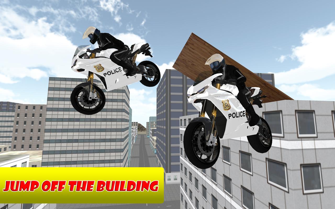 Police Auto Motor Bike - Crazy City Thrill Riding截图3