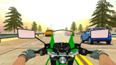 Highway Real Traffic Bike Racer截图2