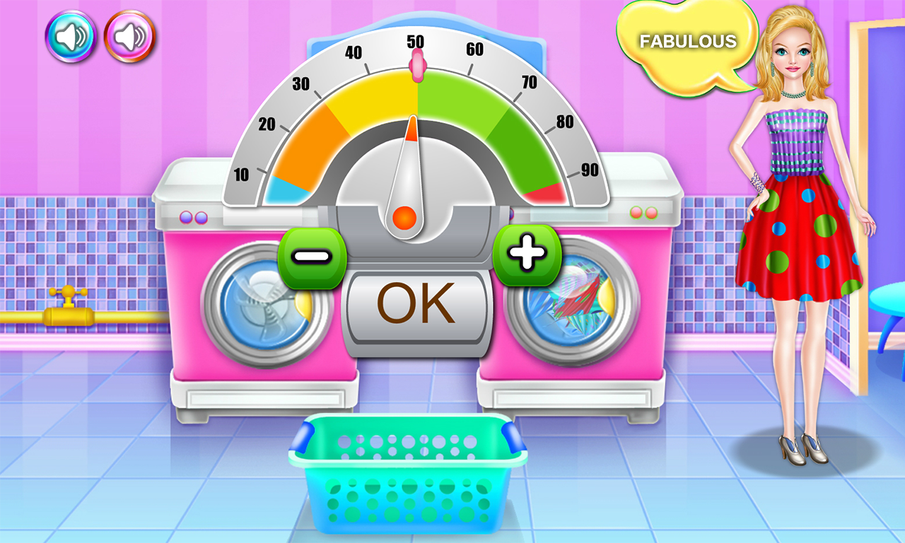 Olivia's washing laundry game截图5