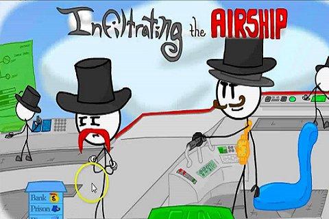 Infiltrating The Airship of Stickman截图2