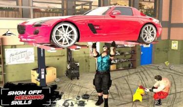 Wrestler Car Mechanic Garage: Auto Repair Shop截图1