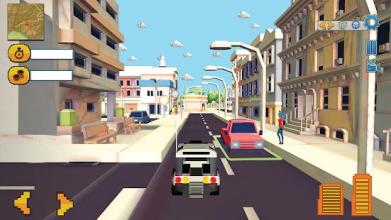 Monster Smashy Cars-Blocky City Driving Adventures截图3