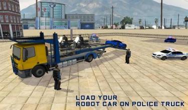 Robot Car Transporter - US Police Robot Transform截图5