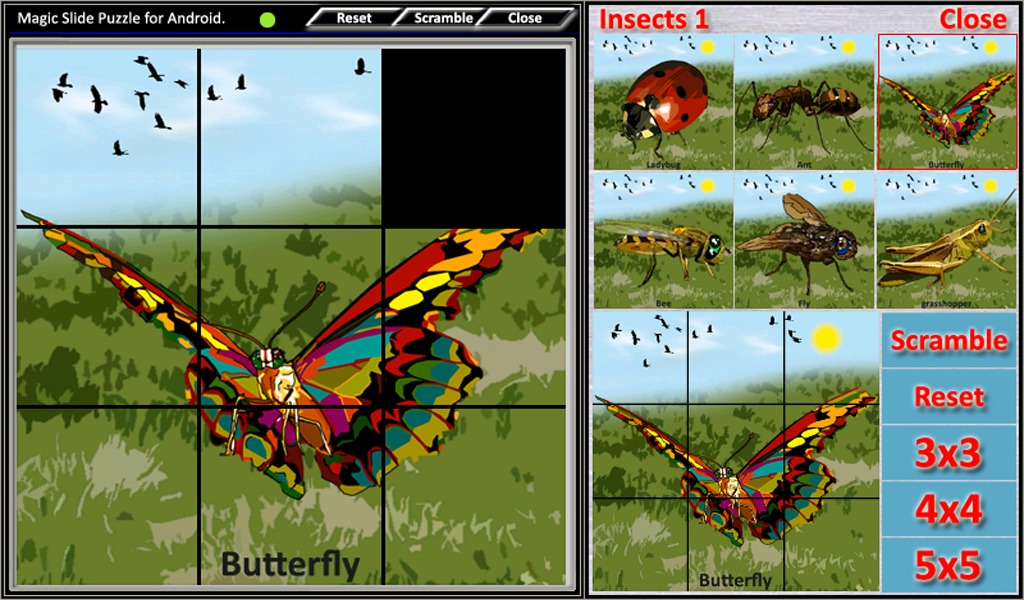 Magic Slide Puzzle Insects 1截图4