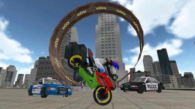 Motorcycle City Rally: Cop Car Chase截图2