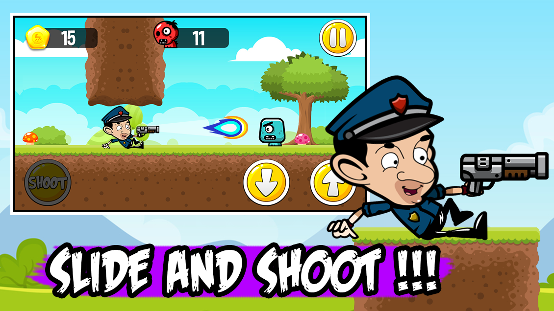 Shooter Mr Bean The Policeman Adventures Game截图1