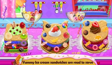 Sweet Ice Cream Sandwich Making Game截图1