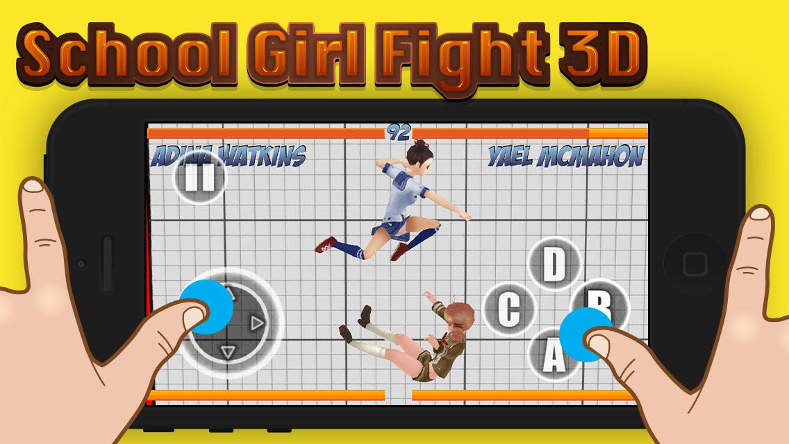 School Girl Fighting 3D截图2