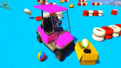 Superheroes Golf Car Offside Stunts截图1