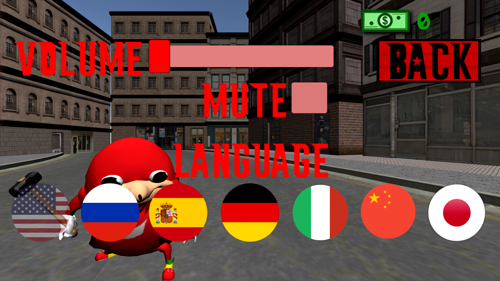 Ugandan Knuckles Simulator. Meme Salvation 3D截图3