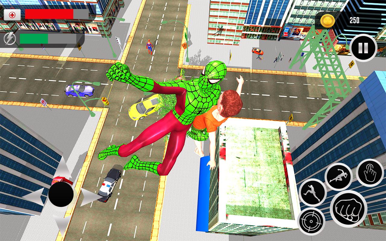 Super Spider City Battle superhero vs monster game截图1