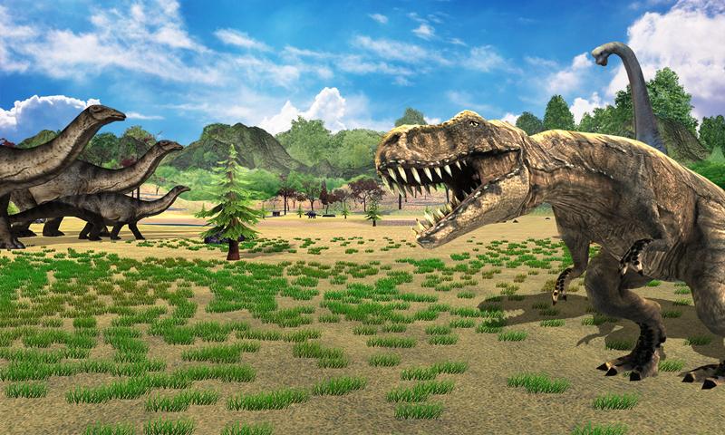 Forest Dinosaurs Sniper Safari Hunting Game截图1