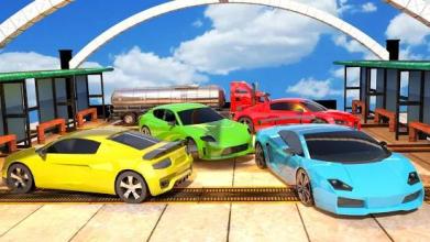 Impossible Crazy Car Stunts - Car Rush Racing Game截图5