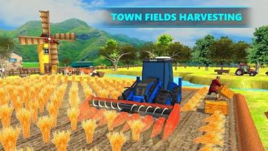 Town Farmer Simulator: Combine Harvester截图3