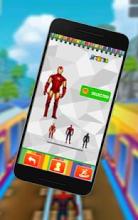 Subway Avengers Runner 3D : Spiderman & Ironman截图1