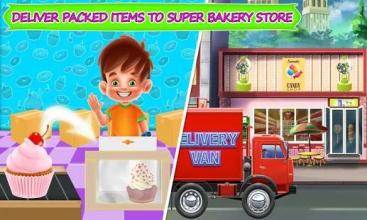 Colorful Cupcake Maker Factory: Bakery Shop Games截图3