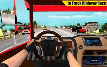 In Truck Driving Highway Race Simulator截图5