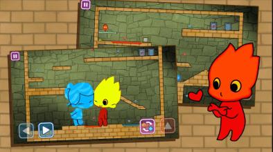 Redboy and icegirl in Light Temple Maze : game kid截图1