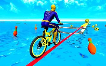 Superheroes BMX Stunts Bike Race Free截图1