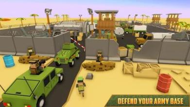 Blocky Army Base: Modern War Strike截图1