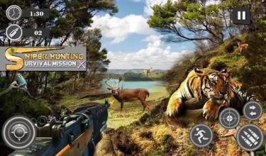 Sniper Hunting Survival Mission : Wild Animal Game截图5