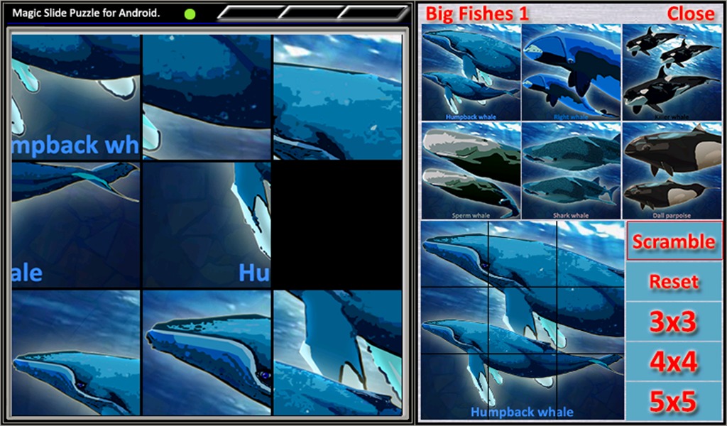 Magic Slide Puzzle B Fishes 1截图1