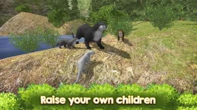 Otter Wildlife Survival Simulator 3D截图3