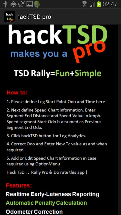 hack TSD pro Rally Computer截图5