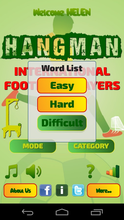 Hangman Intl' Football Players截图1