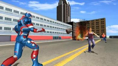 Flying Superhero Captain Robot Crime City Battle截图1