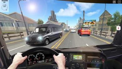 Racing In Bus 2018: Modern City Bus Racer Pro截图3