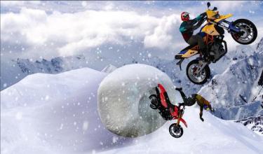 Snow Storm Moto Avalanche: Mountain Bike Climbing截图2