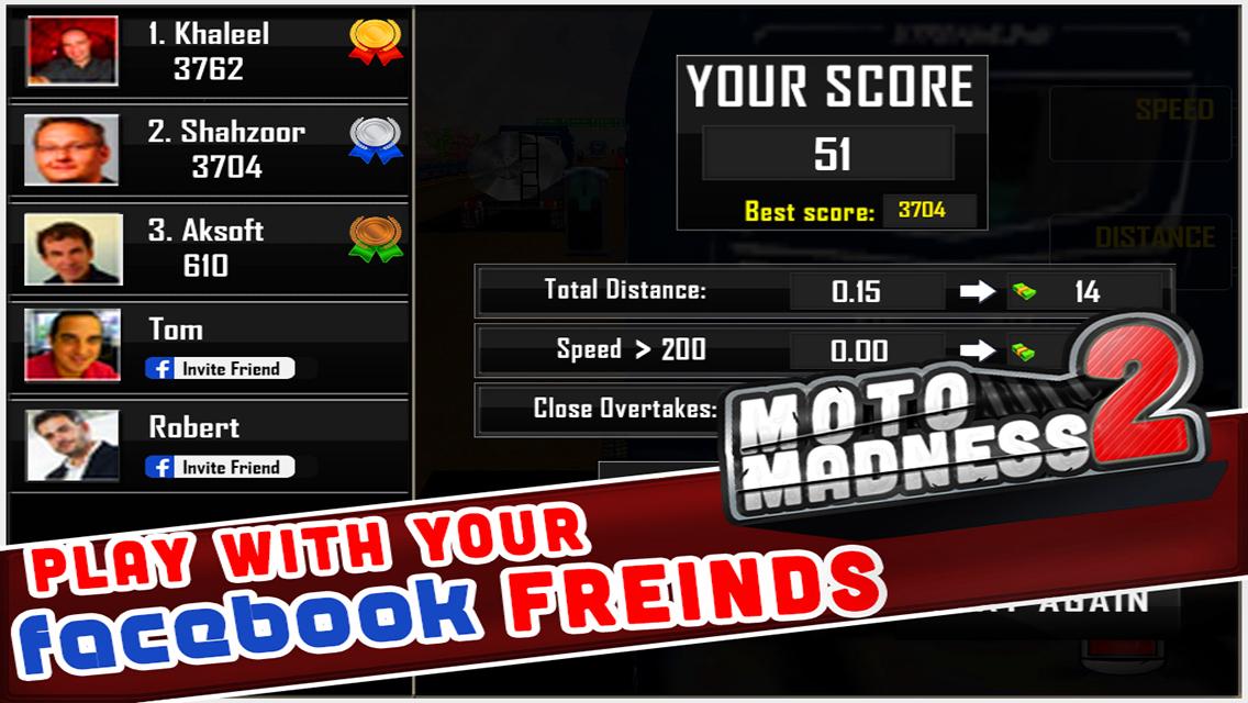 Moto Madness 2 -3D Racing Game截图2