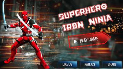 Superhero Iron Ninja Battle: City Rescue Fight Sim截图2