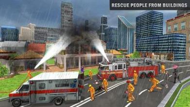 Firefighter Truck Simulator: Rescue Games截图2