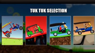 uphill tuk tuk: hill climb racing games截图1