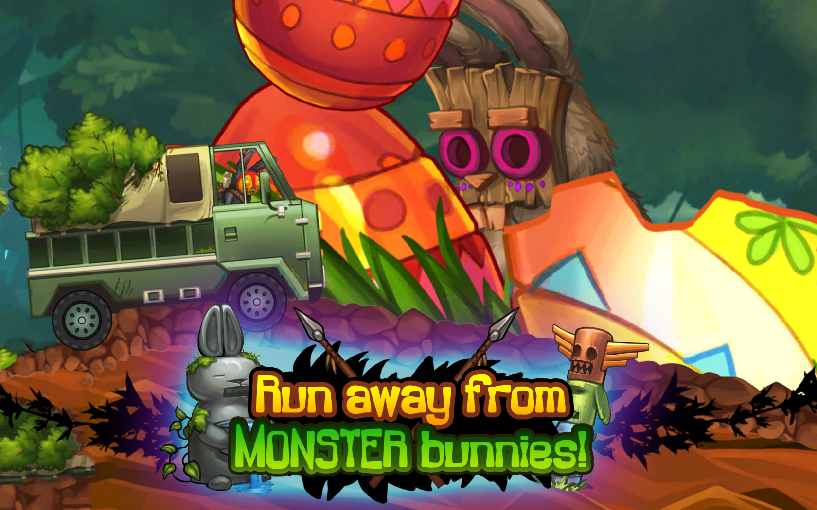 Angry Bunny Race: Jungle Road截图5