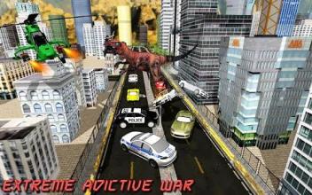 Dino Robot Attack Transform City Battle截图2