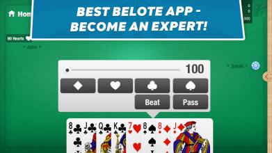 Belote Coinche - card game截图3