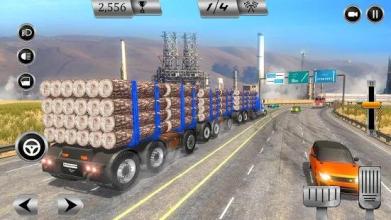 Big Truck Simulator 2018: USA Road Train Trailer截图3