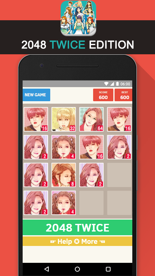 2048 TWICE Kpop Puzzle Game截图4