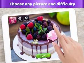 Pie and cake Jigsaw Puzzles - Puzzle Games Sweet截图2