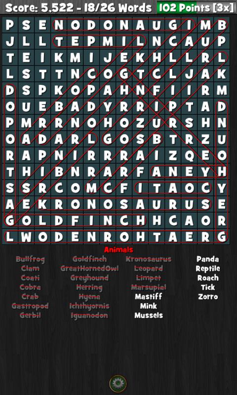 WordSearch Hunter Free截图4