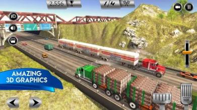 Big Truck Simulator 2018: USA Road Train Trailer截图4