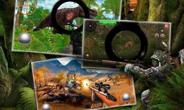 Jungle Hunter 3D ★ Sniper Kill with DINOSAURS截图2