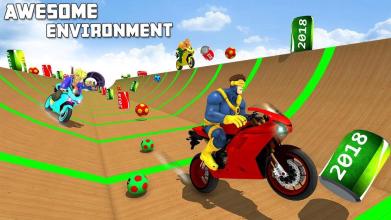 Superhero Tricky Motorcycle Trail Rider截图1