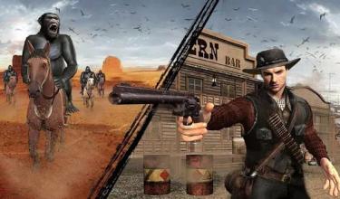 Apes Age Vs Wild West Cowboy: Survival Game截图3