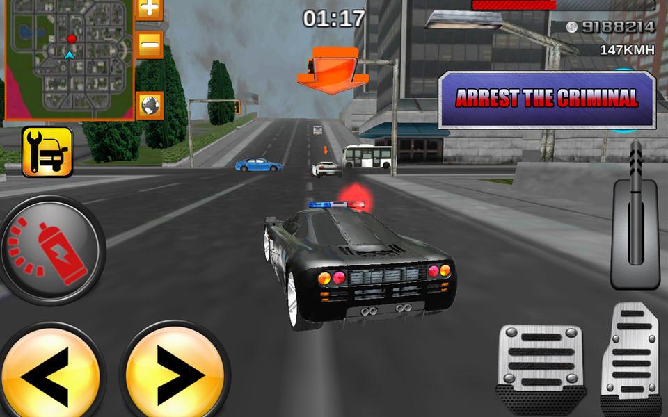 Crazy Driver Police Duty 3D截图1