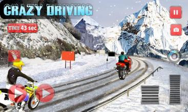 Offroad Snow Bike Driving Sim - Bike Racing Games截图4